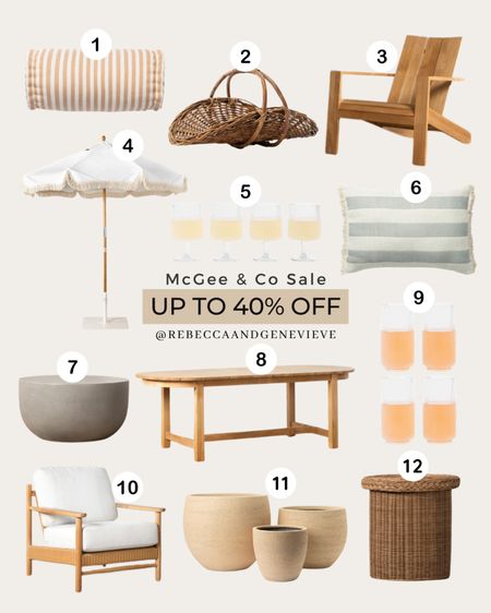 McGee & Co Outdoor Sale 🚨 Furniture and home decor with up to 40% OFF!

#LTKsalealert #LTKhome #LTKSeasonal