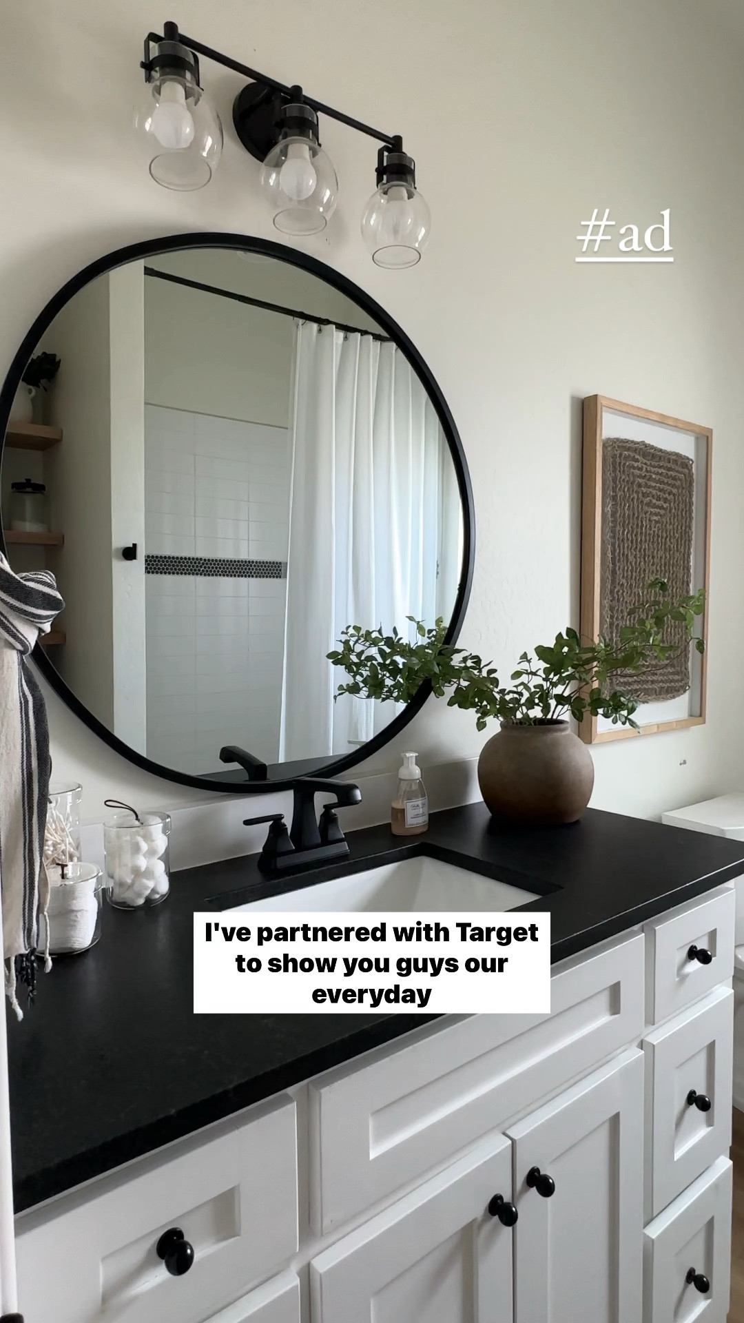 our everyday bathroom essentials that make our days go smoother! 🙌

home organization acrylic storage 
White towels 
Waffle weave shower curtain 

#LTKhome