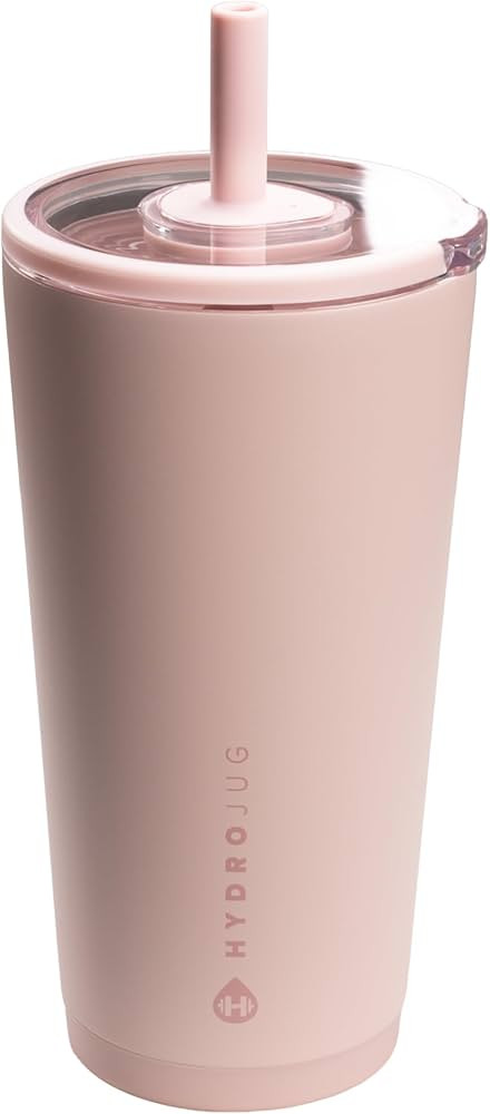 HydroJug Everyday Tumbler 20 oz – Ceramic-Lined Insulated Tumbler with Straw and Soft-Touch Lid... | Amazon (US)