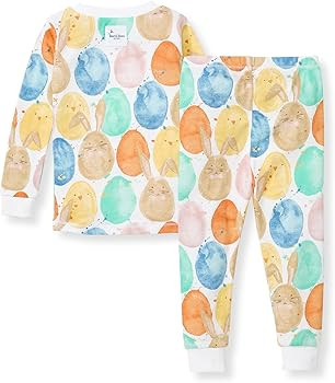 Burt's Bees Baby Baby Girls' Pajamas, Tee and Pant 2-Piece Pj Set, 100% Organic Cotton | Amazon (US)