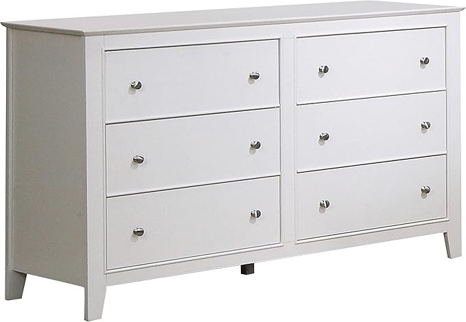 Coaster Home Furnishings Selena 6-Drawer Dresser White | Amazon (US)