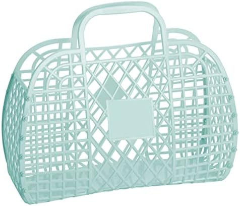 80's Retro Style Jelly Purse Retro Jelly Beach Bag Summer Child Bag Plastic Storage Halloween Gif... | Amazon (US)
