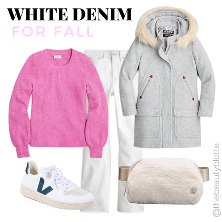 White denim for Fall.

Puff sleeve sweater
Chateau parka
Lululemon 
Belt bag
Sherpa bag
Sneakers 
Veja


#LTKSeasonal #LTKsalealert #LTKstyletip