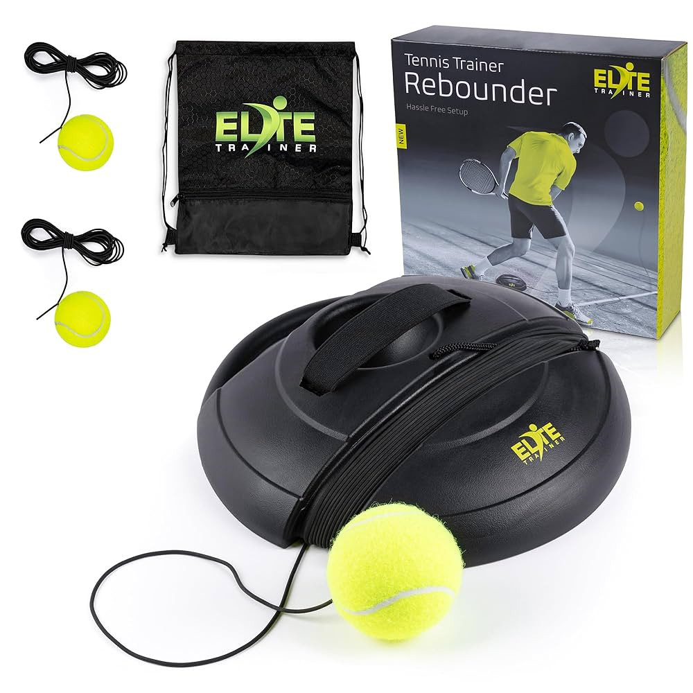 Tennis Rebound Ball Set | Heavy Duty Power Base, No Filling Required | Three Tennis Balls, Long E... | Amazon (US)