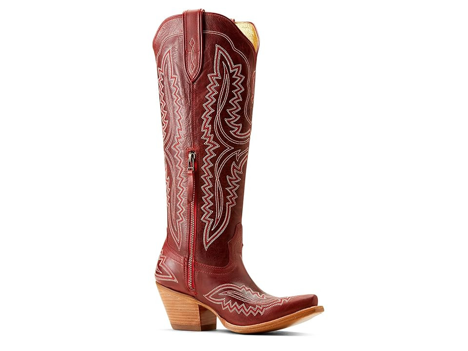 Ariat Casanova Western Boots Women's Boots Red Alert : 9.5 B - Medium, Leather | Zappos