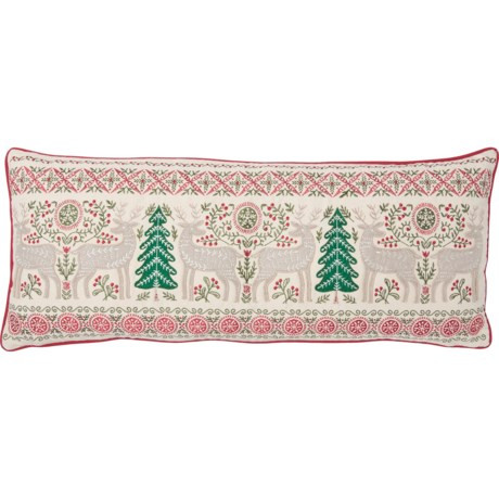 Aspen Whimsy Nordic Throw Pillow - 12x30”, Multicolored | Sierra