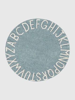 Lorena Canals Washable Rug ABC Natural Vintage Blue | Gap (US)