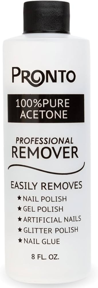 Pronto 100% Acetone Gel Nail Polish Remover - Gel Polish Remover for Nails | Acetone Nail Polish ... | Amazon (US)