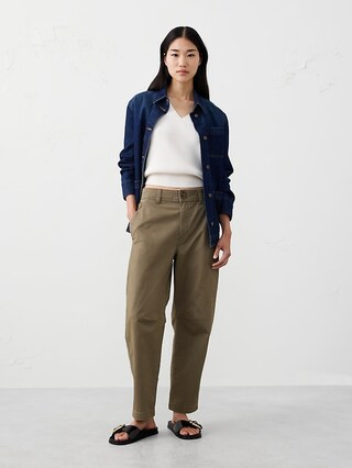 Barrel High-Rise Chino | Banana Republic Factory