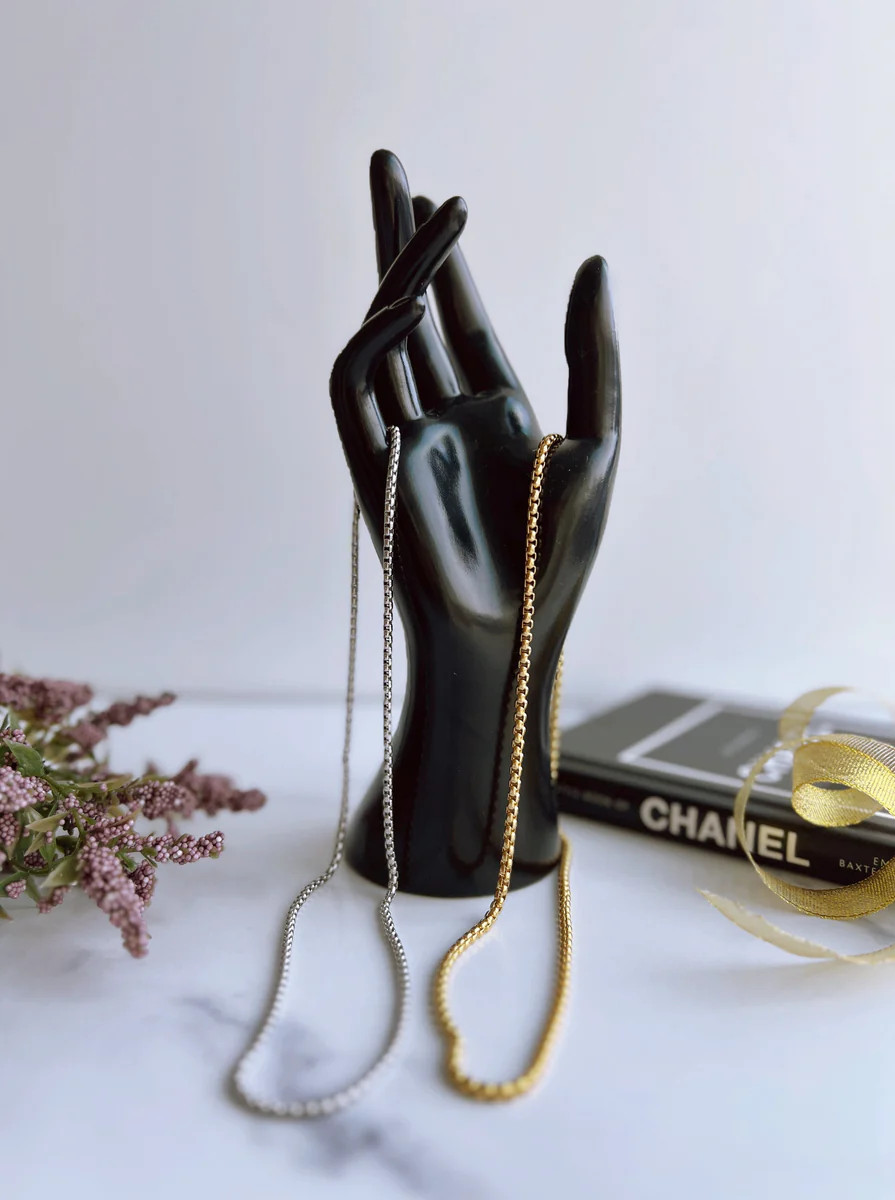 LIAM NECKLACE IN PLATINUM (WATERPROOF + PLATINUM PLATED) | raëliv