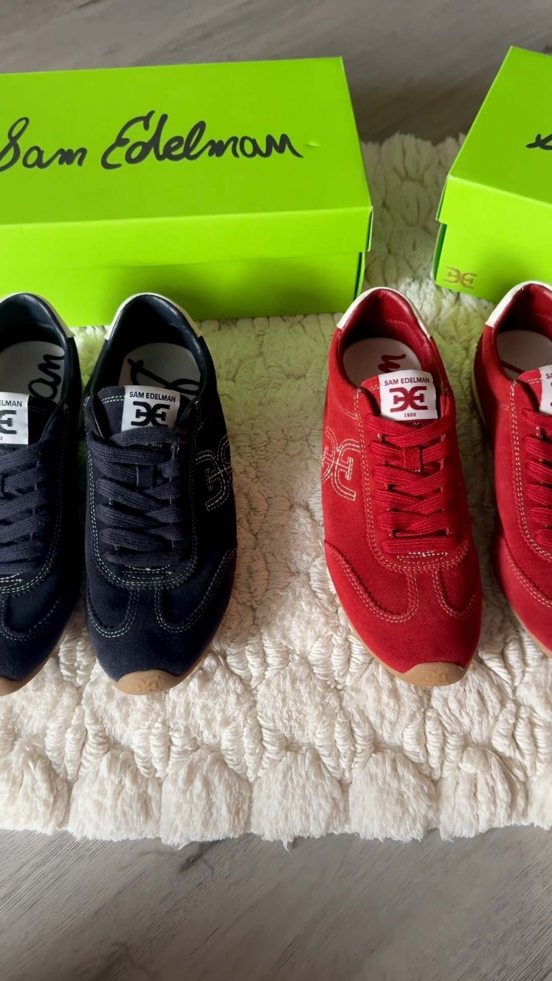 These Sam Edelman sneakers are proof that comfy can still be chic. I own both colors and reach for them constantly because they elevate even the simplest outfits while still feeling effortless and wearable all day.

Navy Suede (looking almost black the neutral with a twist):
This deep navy pair is such a wardrobe staple. The contrast stitching and gum sole give it that cool, sporty-meets-polished vibe. I love styling these with straight-leg denim, a crisp white tee, and a trench or blazer for an everyday elevated look. They’re also perfect with leggings, a half-zip or sweater, and a baseball cap for casual errands that still look put together.

Deep Scarlet Suede (the statement sneaker):
If you love a pop of color, this rich red is everything. It instantly upgrades neutrals and adds interest without feeling loud. Style these with black denim, a cozy knit, and gold jewelry, or pair them with cream trousers and a neutral sweater to let the shoes shine. They’re also so cute with an all-black outfit for that effortless “cool girl” contrast.

Why I love them:
• Soft suede that feels luxe
• Lightweight and comfortable for all-day wear
• Neutral gum sole that goes with everything
• Easy way to dress up casual outfits

Sam Edelman sneakers • suede sneakers women • stylish everyday sneakers • neutral sneakers • red suede sneakers • navy suede sneakers • gum sole sneakers • casual chic shoes • comfortable fashion sneakers • women’s designer sneakers • capsule wardrobe shoes • elevated casual footwear

#SamEdelman #EverydaySneakers #ChicSneakers #NeutralStyle #CapsuleWardrobe #ElevatedBasics #CasualChic #LTKStyle #SneakerStyle #FallFashion #OOTDInspo #MinimalStyle #ComfortMeetsStyle #WardrobeStaples #StyleInfluencer

#LTKSaleAlert #LTKootd #LTKActive