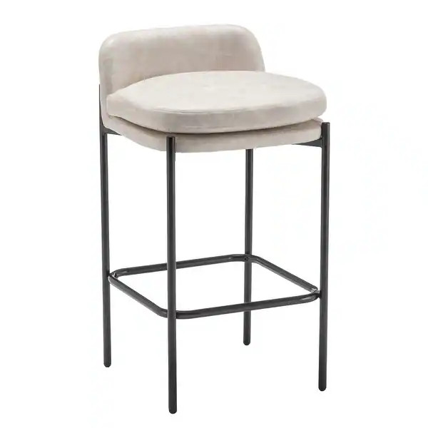 Modern Mid-Back Counter Stool - Overstock - 36059552 | Bed Bath & Beyond