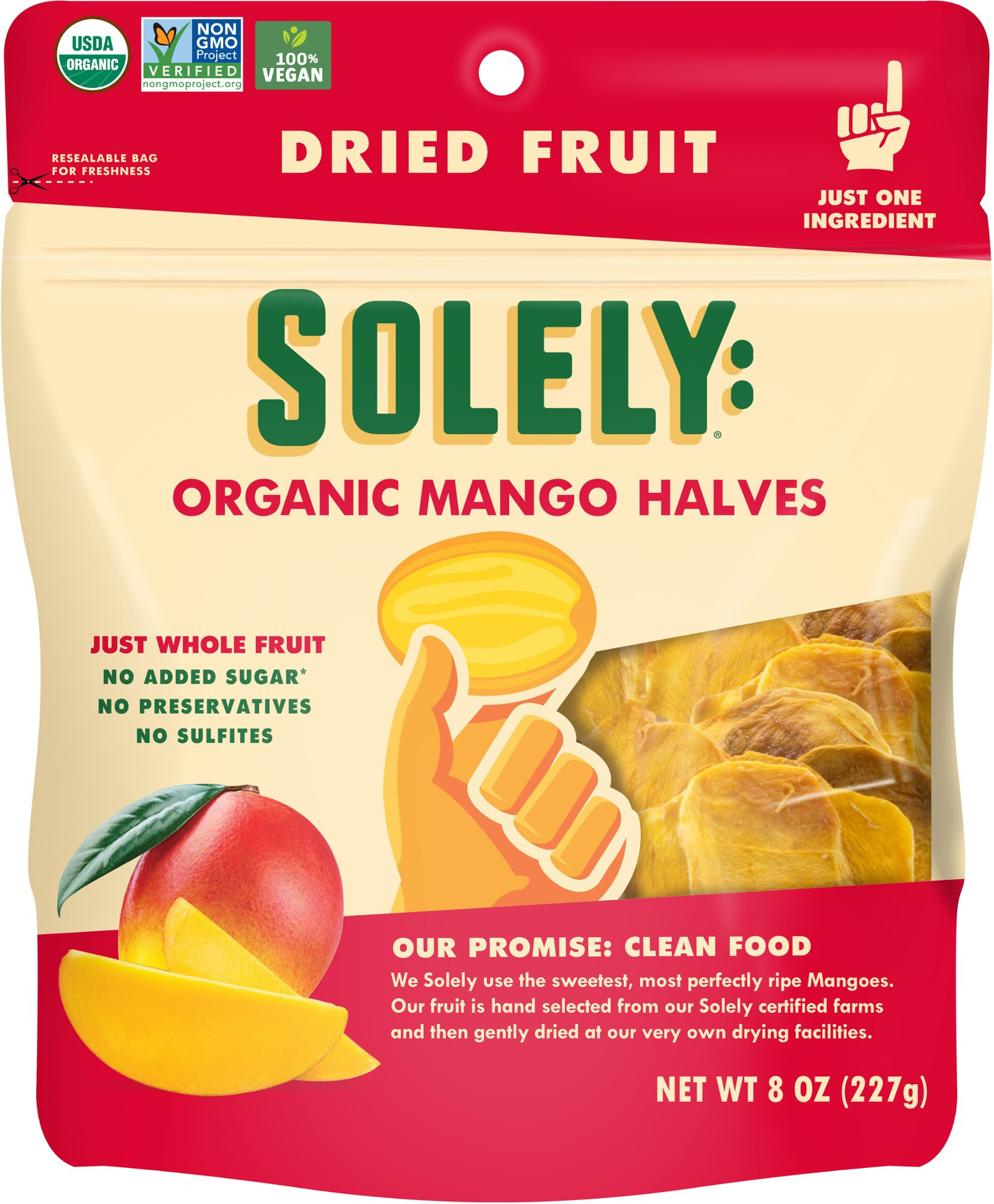 SOLELY Dried Fruit Organic Mango Halves | REI