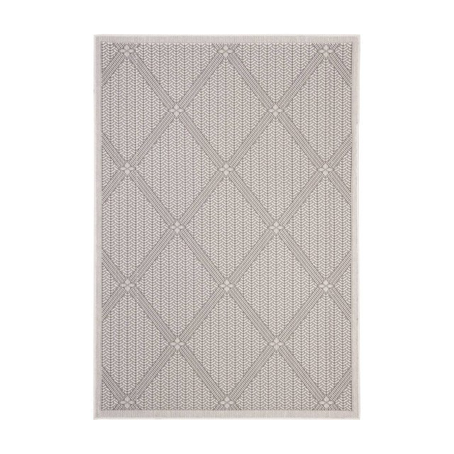 SAFAVIEH Bermuda Julijana Geometric Diamonds Indoor/Outdoor Runner Rug Cream/Grey, 2' x 8' - Walm... | Walmart (US)