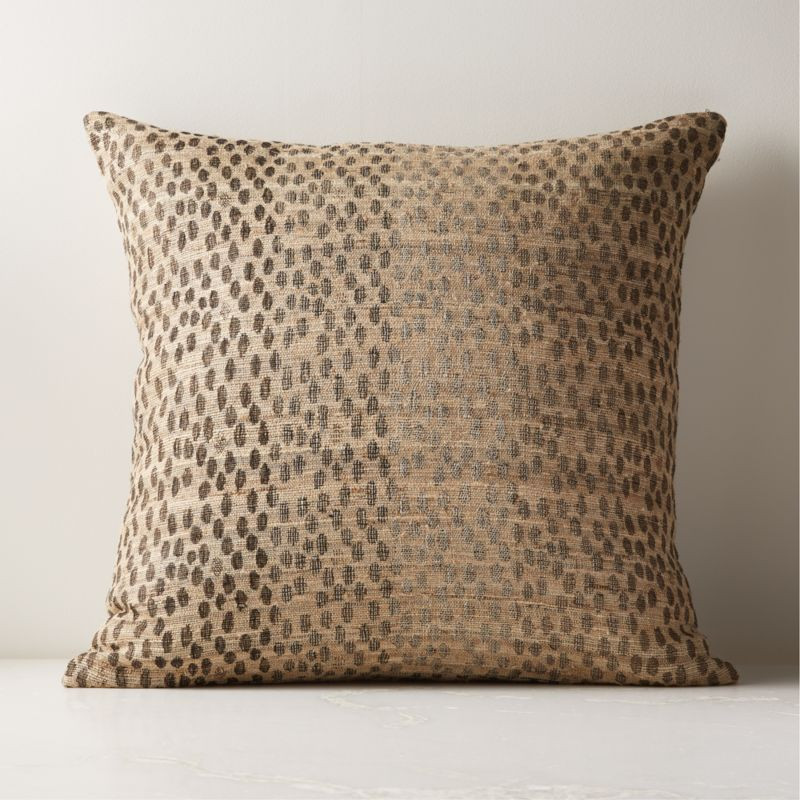Sabor Animal Print Modern Throw Pillow with Feather-Down Insert 23'' | CB2 | CB2