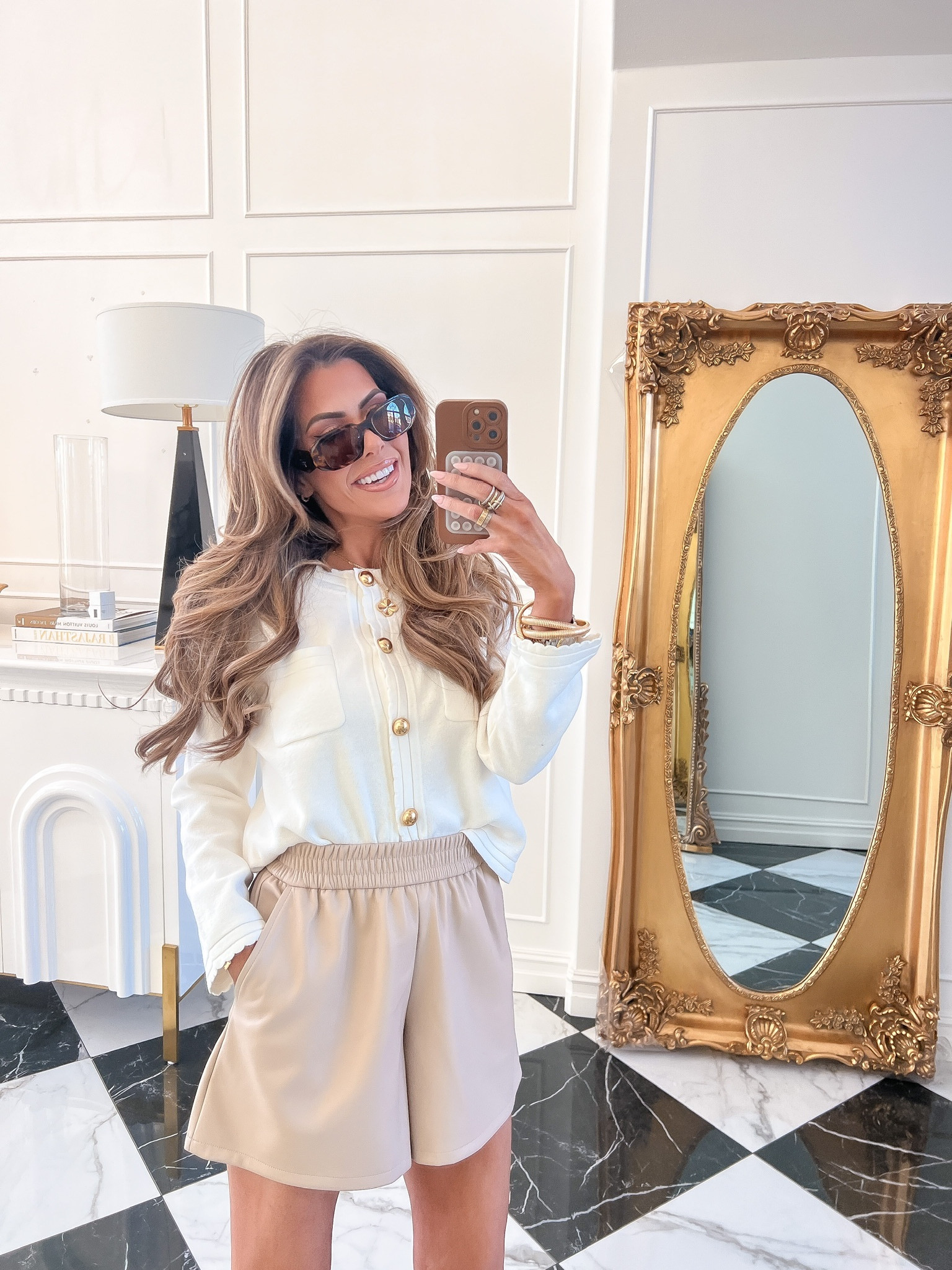 Wearing a size small in cardigan and XS in shorts 

#walmartfashion #walmartpartner @walmartfashion

Leather shorts, Walmart fashion, spring fashion, affordable fashion, tortoise sunglasses, women’s sunglasses, Emily Ann Gemma 

#LTKstyletip