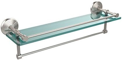 Allied Brass MC-1TB/22-GAL-ABZ Mc 1 Tb Gal Inch Gallery Towel Bar Glass Shelf, 22 Inch, Antique B... | Amazon (US)
