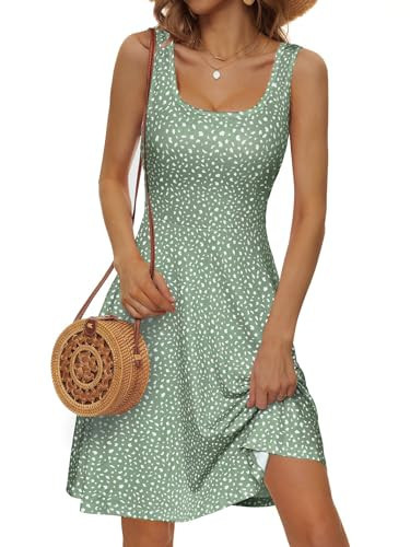 FENSACE Statement Holiday Dress Women Empire Waist Scoop Neck Casual Baby Shower Womens Dresses | Amazon (US)