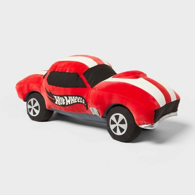 Hot Wheels Retro Jumbo Car Weighted Plush Kids' Throw Pillow Red - Hot Wheels by Pillowfort™ | Target