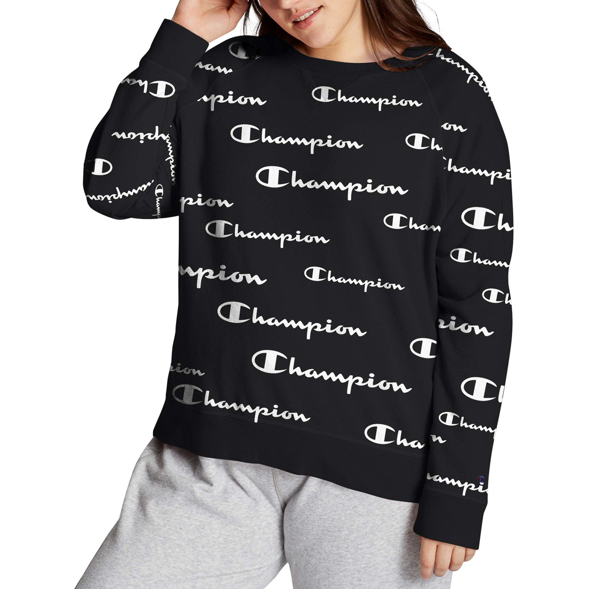 Champion Women's Plus Campus French Terry Crewneck Sweatshirt | Walmart (US)