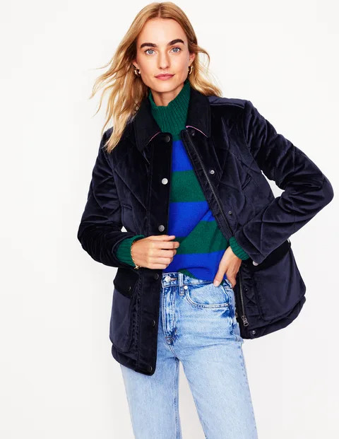 Quilted Velvet Jacket | Boden (US)