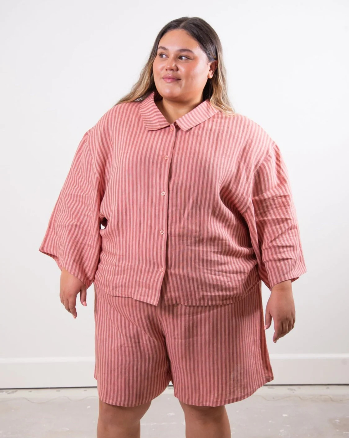 The Linen Set - Pink Stripe | Sonderhaus