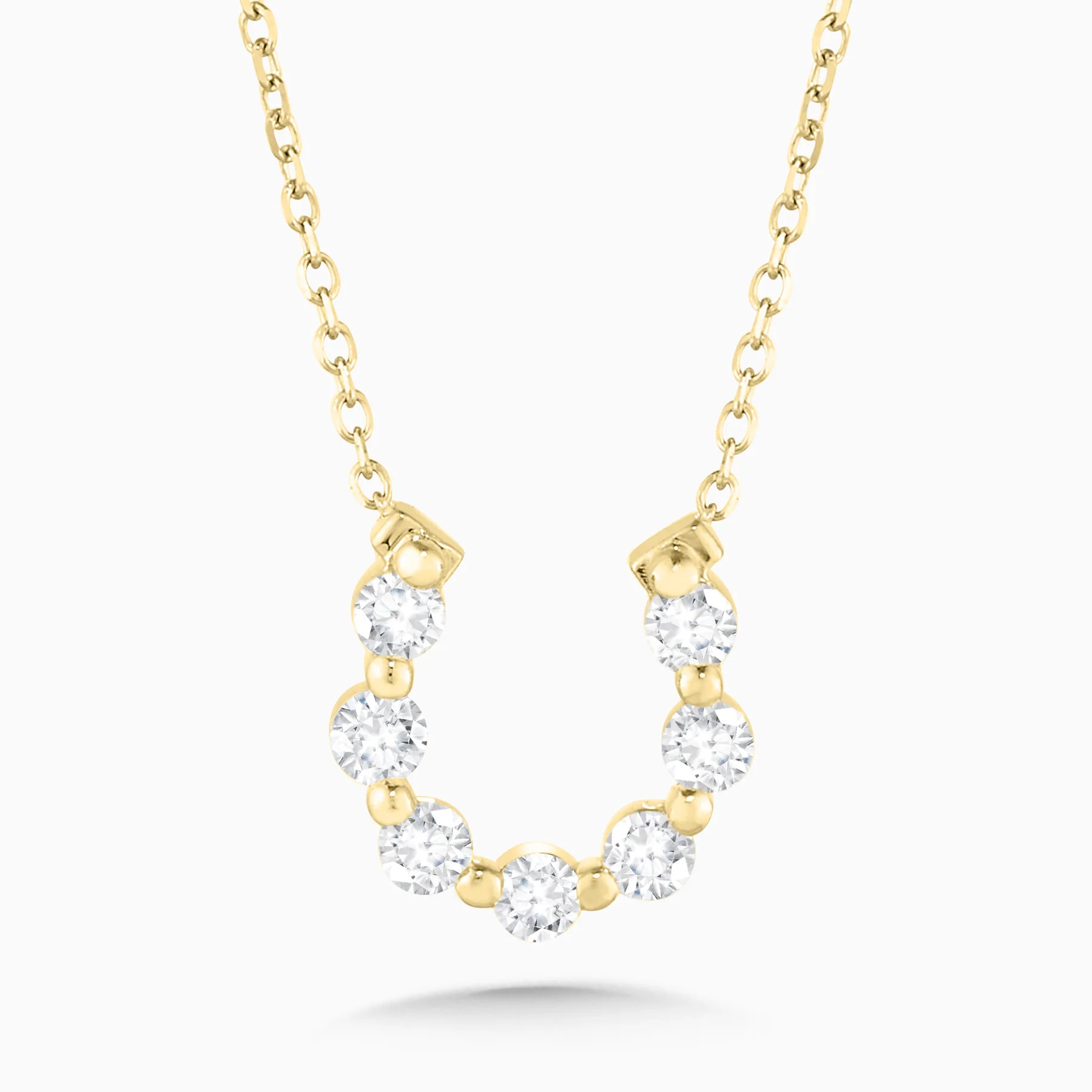 Little Posie Charlie Cloud® Floating Diamond Horseshoe Necklace 0.25 ctw | RW Fine Jewelry