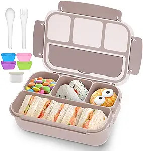 QQKO Bento Box Adult Lunch Box, Lunch Containers for Adults Men Women, Kids Lunch Boxes for Schoo... | Amazon (US)