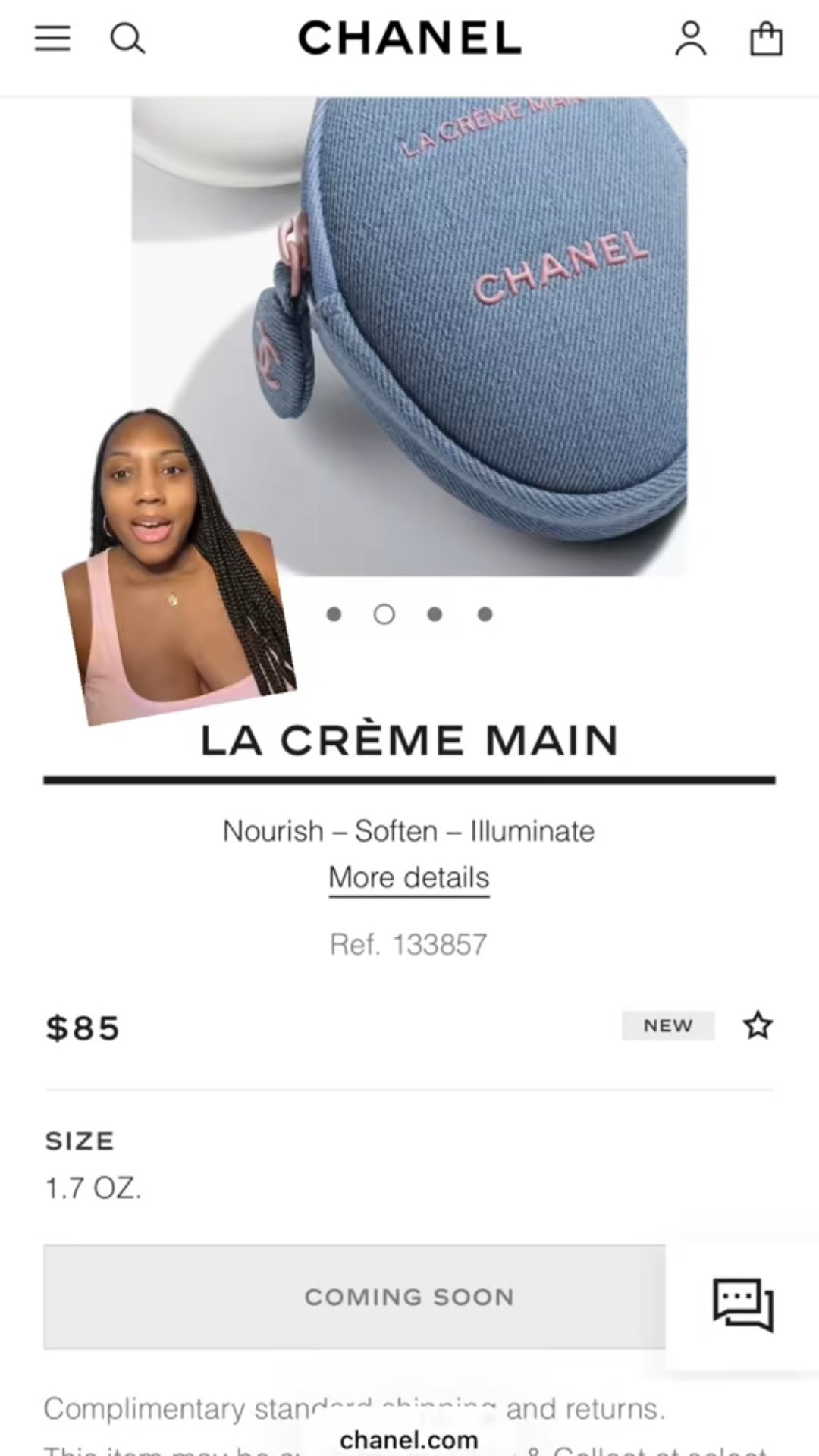 Available now 12/18 12:30pm EST

ALREADY SOLD OUT ON CHANEL.COM but I’ll let you know if it comes back. 

The Chanel denim hand cream set is NOW AVAILABLE TO PURCHASE RUN!!!!!!!! If you get an error, use Apple Pay to checkout. 

#LTKvlog #LTKselfcare #LTKBeauty