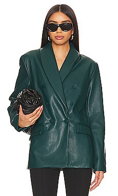 BLANKNYC Faux Leather Jacket in Green Room from Revolve.com | Revolve Clothing (Global)