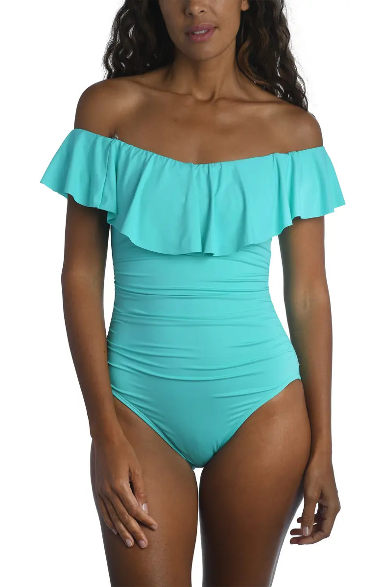 La Blanca Off the Shoulder One-Piece Swimsuit | Nordstrom | Nordstrom