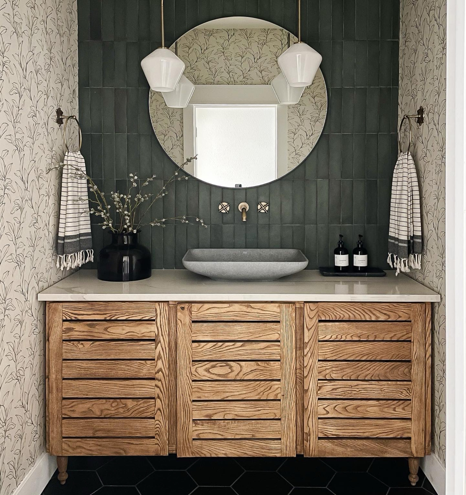 Moody bathroom vibes 

#LTKStyleTip #LTKHome #LTKSeasonal