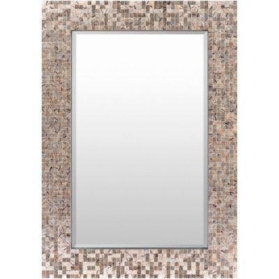 Livabliss Whitaker Gray Mother of Pearl 40" x 28" x 1" Mirror | Ashley Homestore