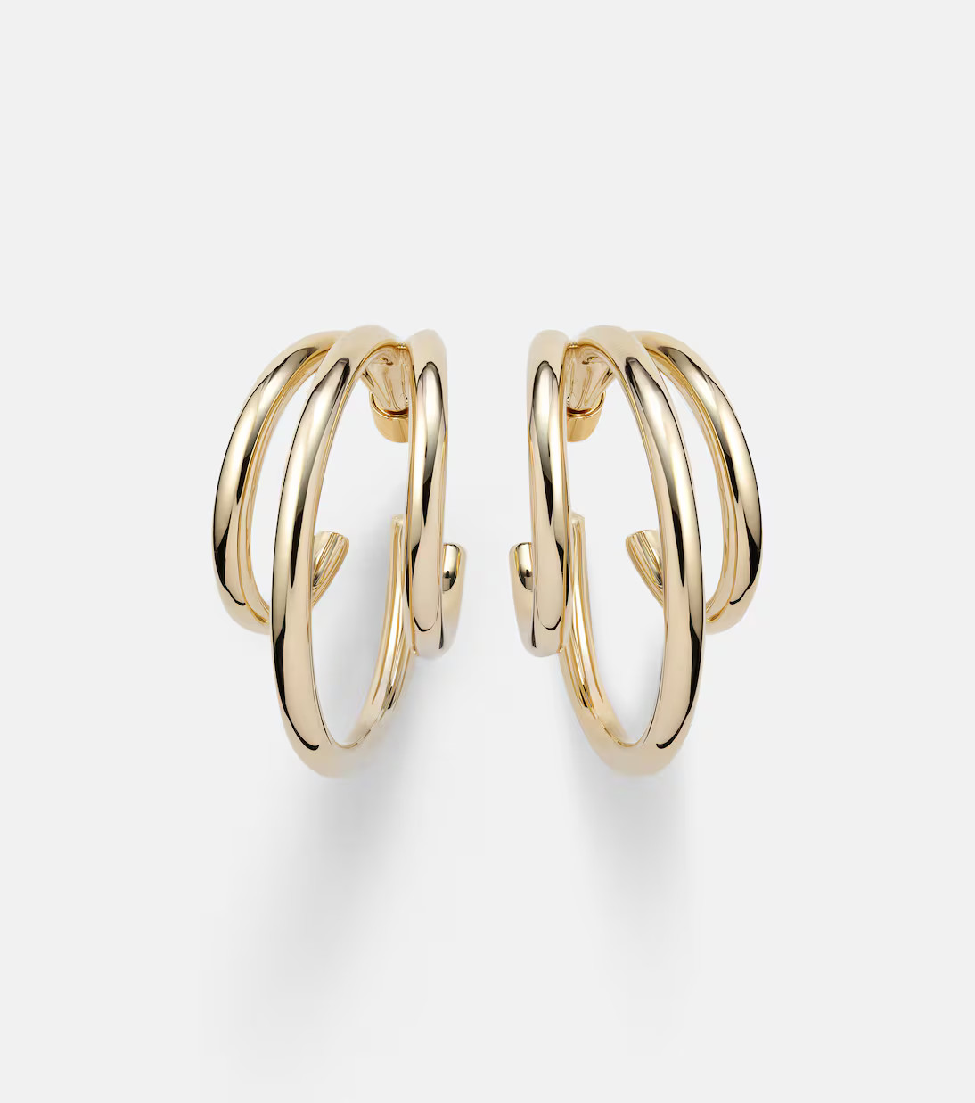 Triple Baby 10kt gold-plated hoop earrings | Mytheresa (US/CA)
