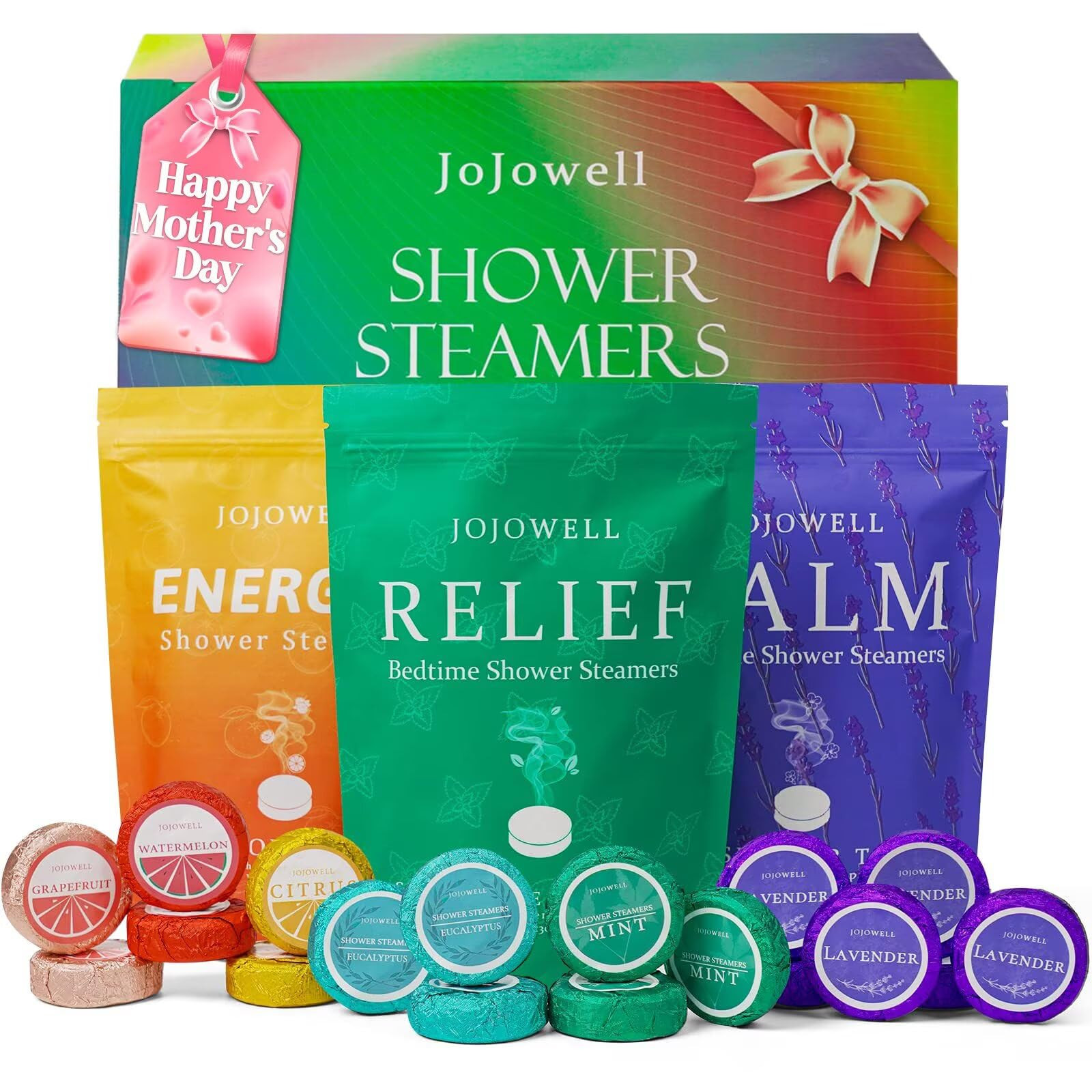 Shower Steamers Aromatherapy - 18 Pack Gifts for Women, Organic Essential Oils, Self Care, Birthd... | Amazon (US)