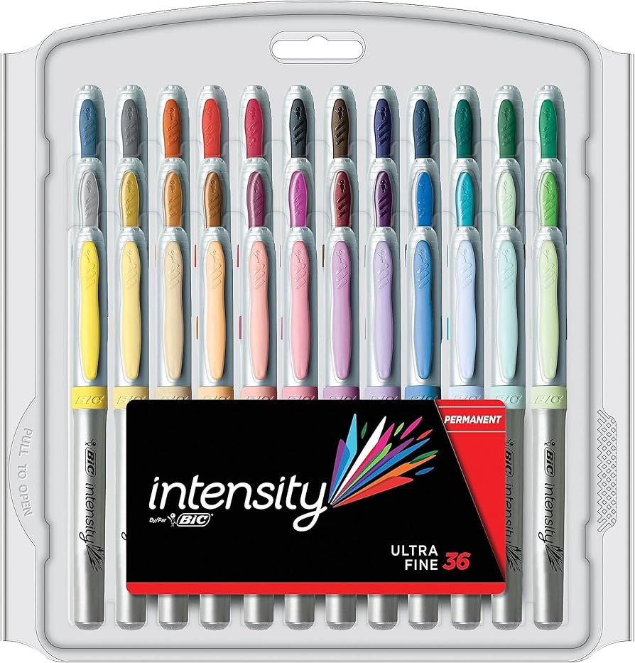 BIC Intensity Ultra Fine Tip Permanent Markers, 36-Count Permanent Marker Set in Assorted Fashion... | Amazon (US)