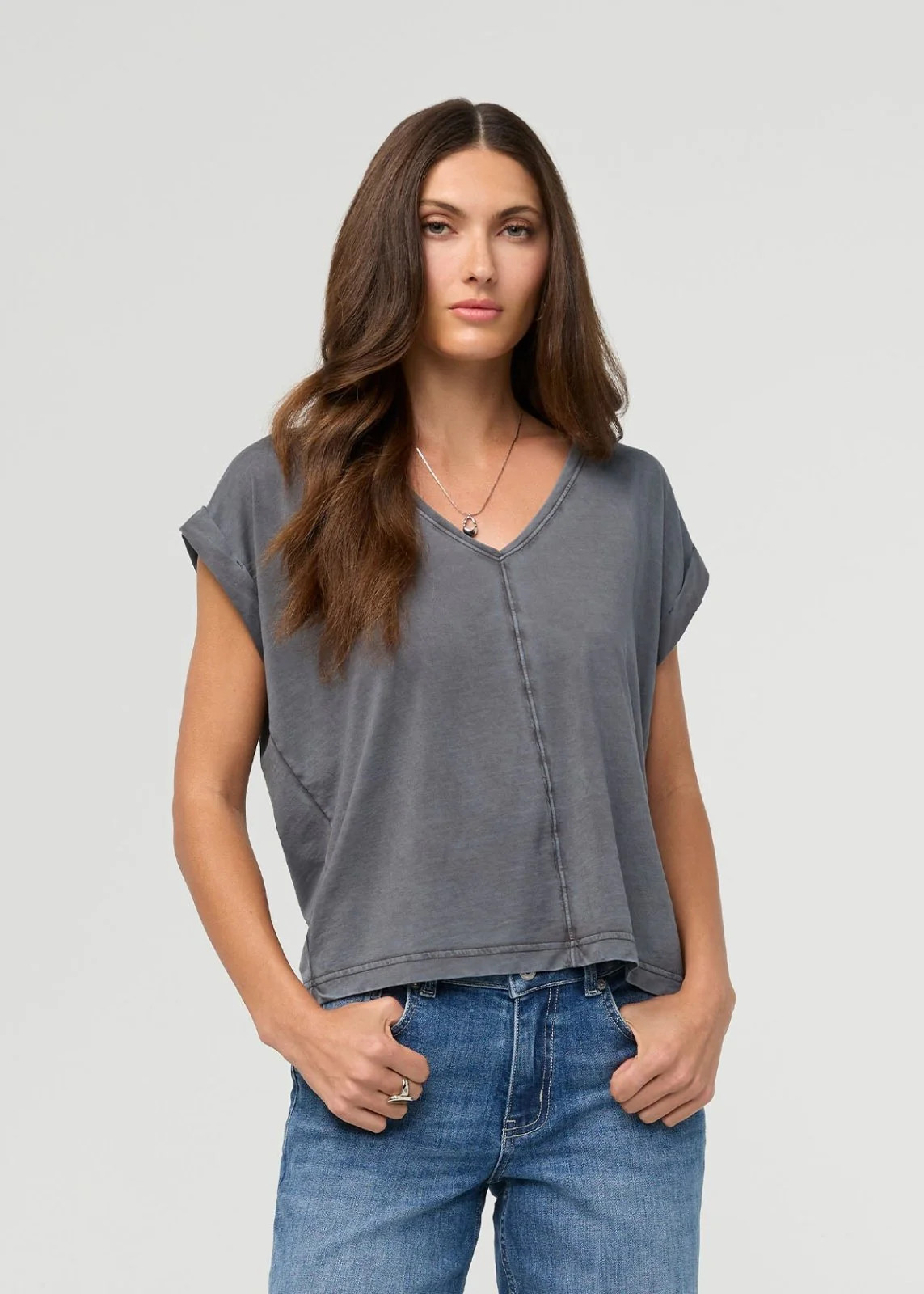 PurePima Dolman V-Neck | DUER