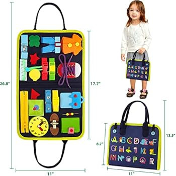 Busy Board, 20-IN-1 Busy Board for 1 2 3 4 Year Old Boys and Girls Preschool, Educational Sensory Bo | Amazon (US)