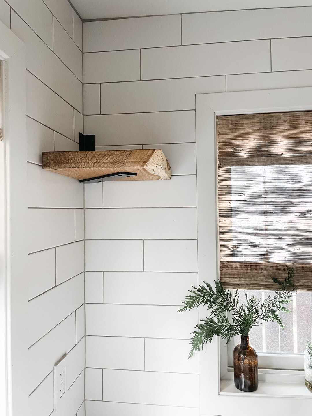 Corner Shelf Bracket for Floating Shelves, Variety of Sizes, Black, Bronze, Gold, White, Silver -... | Etsy (US)