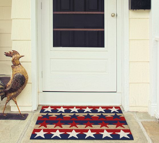Red White And Blue Stars Doormat | Pottery Barn (US)