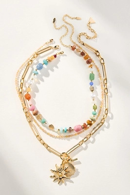 Shades of Sea Layered Necklaces: Charm Edition | Anthropologie (US)