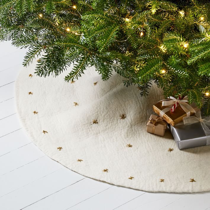 Felt Stars Tree Skirt | West Elm (US)