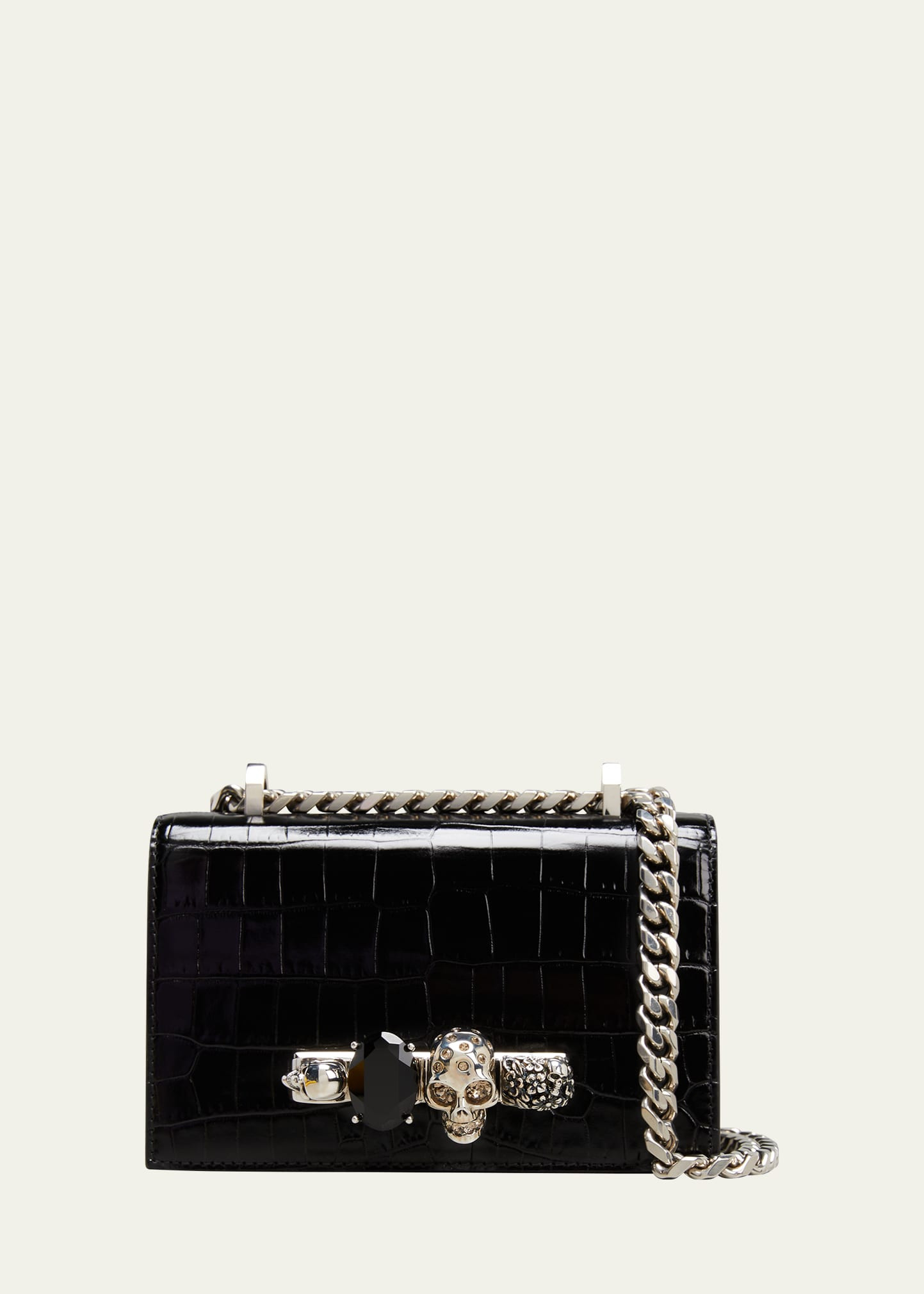 Alexander McQueen Mini Jeweled Satchel | Bergdorf Goodman
