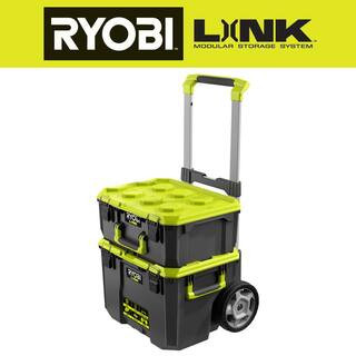 RYOBI 22.2 in. LINK Rolling Tool Box with LINK Medium Tool Box STM201-STM102 - The Home Depot | The Home Depot