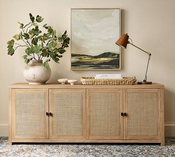 Modern Farmhouse Cane Media Console (72") | Pottery Barn (US)