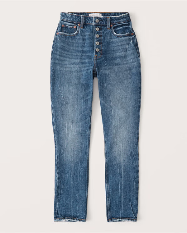Curve Love High Rise Skinny Jeans | Abercrombie & Fitch (US)