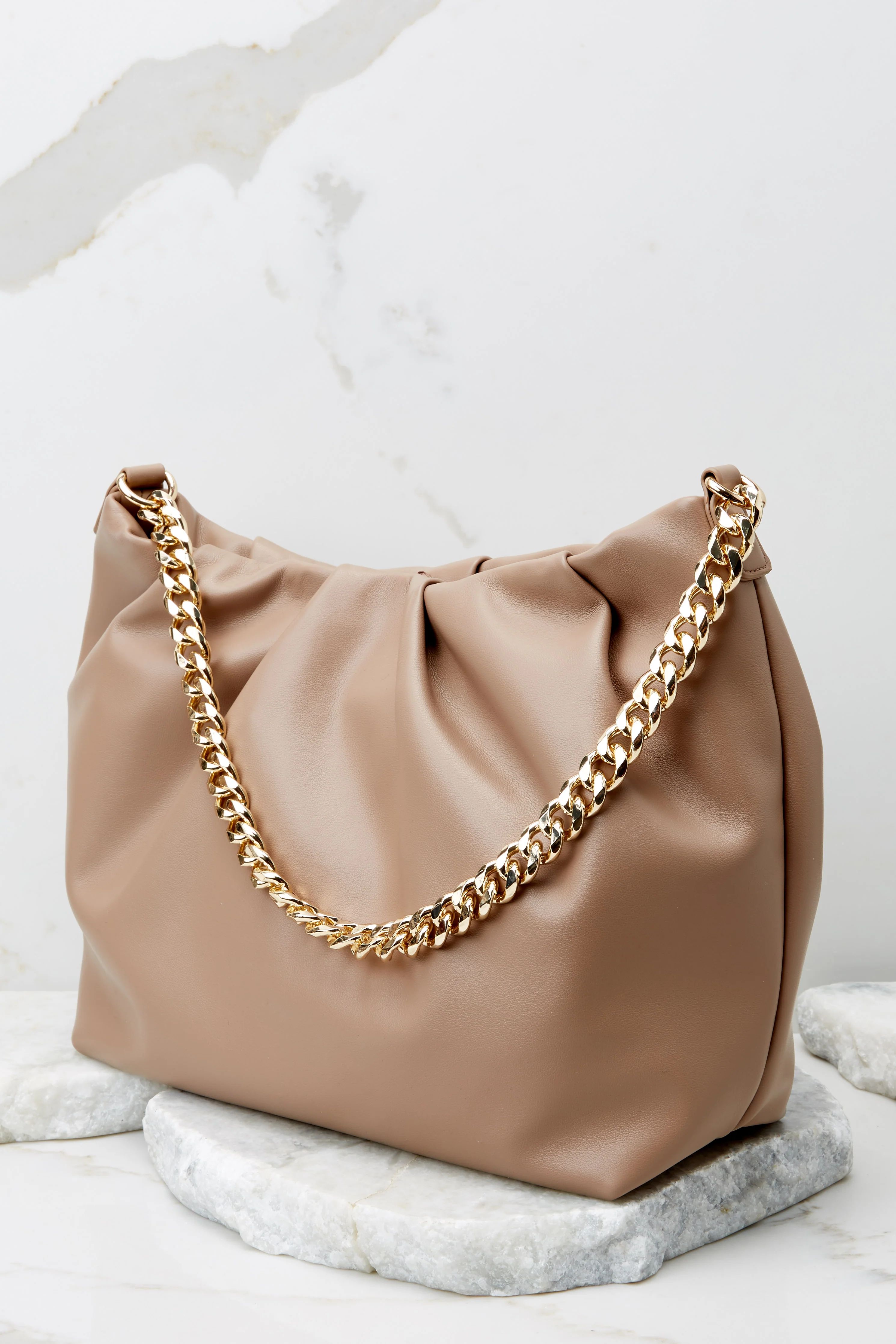 Cinch In A Pinch Taupe Bag | Red Dress 