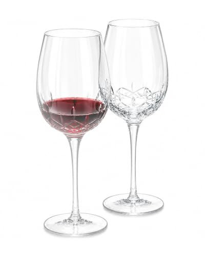SHOSHIN Hand Cut Crystal Wine Glasses, 22 oz, Set of 2 | Amazon (US)
