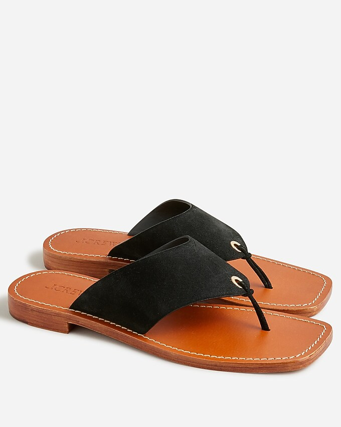 Suede thong sandals | J. Crew US