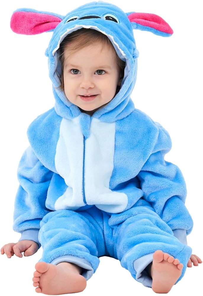 Unisex Baby Animal Onesie Pajamas,Infant Flannel Halloween Cosplay Costume, Toddler Christmas Hom... | Amazon (US)